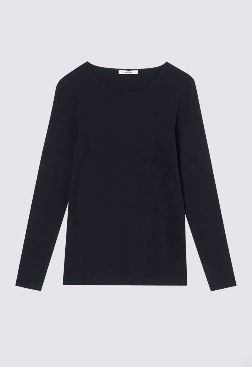 Jac + Jack Vere Long Sleeve Tee - Black